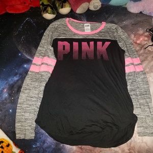 Comfortable Victoria Secret Pink Long Sleeve Shirt